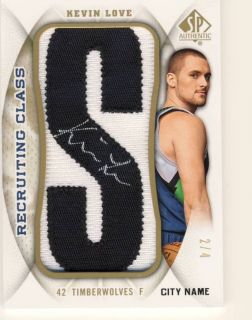 Kevin Love 08 09 SP Authentic Recruiting Class Auto 2 4