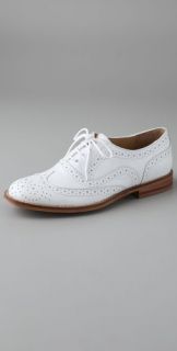 Steven Melin Perforated Oxford Flats