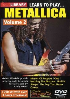 Learn to Play Metallica Vol 2 Lick Library Guitar DVD