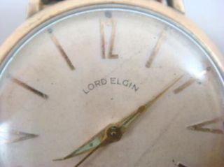 Lord Elgin Self Winding Men Wristwatch 1580 Movement Watch Band Swiss