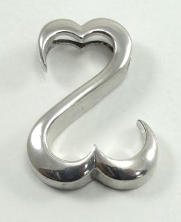 Jane Seymour Open Hearts Collection Pendant Sterling Silver 24mm High