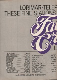 Jane Wyman Falcon Crest 1986 Ad Lorimar Toast The Stations 2 Page Ad