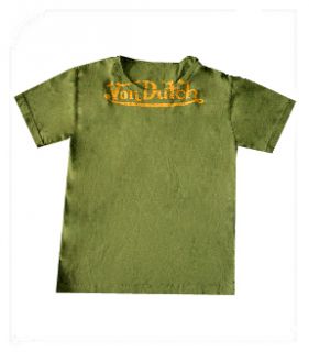 Von Dutch Womens Painted Logo Tee T Shirt Top L Large $43