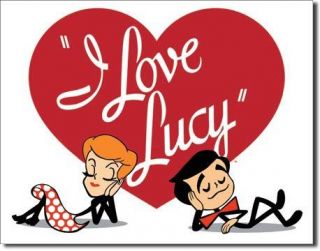 1211 Metal Tin Sign I Love Lucy Opening Logo Decor 16x12 5 US Dav Life