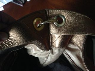 Michael Kors Bronze Leather Jamesport Large Shoulder Tote Bag Handbag