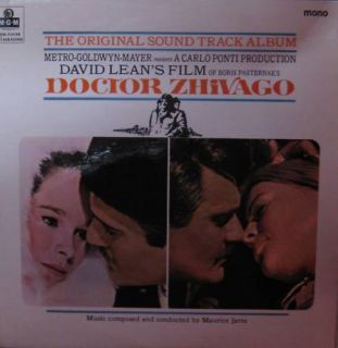 Maurice Jarre Vinyl LP Doctor Zhivago Soundtrack MGM