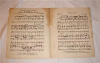 Whistle It Blanche Ring Showtune 1912 Vintage Sheet Music