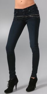 7 For All Mankind Gwenevere Skinny Jeans with Studded Waist