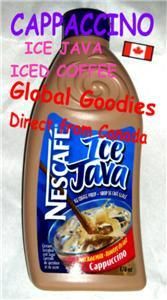 Nescafe Ice Java Cappuccino Coffee Syrup 6 Bottles