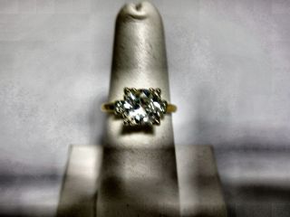 Certified Diamond Old Miner Set Side Old Miner 2 Stone Ring