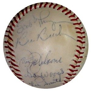 1983 Cubs Team 20 Signed Vintage Baseball Ryne Sandberg Fergie Jenkins