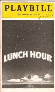 Jean Kerr Author Lunch Hour Broadway Signed Playbill