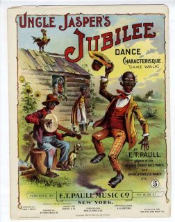 PAULL Sheet Music 1898 Uncle Jaspers Jubilee