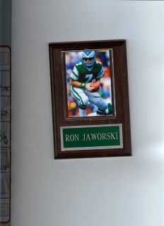 Ron Jaworski Philadelphia Eagles Plaque Football NFL