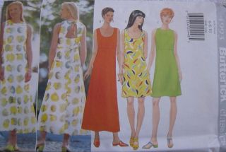 Butterick Pattern 4993 Misses Summer Dress 6 22 Uncut