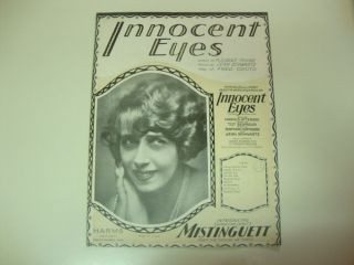 Innocent Eyes 1923 Mistinguett from The Casino de Paris Cover