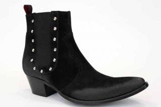 Jeffery West Mens Leather Stud Ankle Boots US 10 UK 9