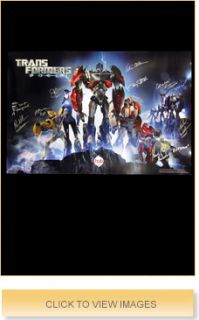 Transformers Prime Limited Edition HUB Poster Signed by Optimus Prime
