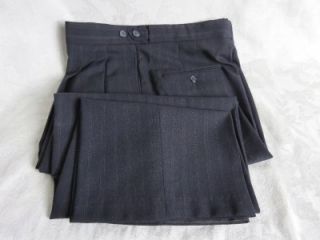 295 Jeffrey Banks Navy Pinstripe Wool 2 Button Suit Mens Size 40R