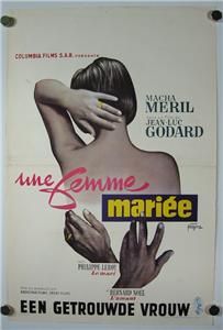 Jean Luc Godard Une Femme Mariee Film Nouvelle Vague France Movie