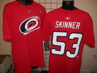 Carolina Hurricanes Jeff Skinner Red Jersey T Shirt Sz Small