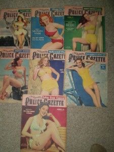 Vintage 15 Cent Issues of 1947 National Police Gazette Magazine No