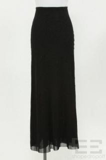 Jean Paul Gaultier Black Mesh A Line Maxi Skirt Size Small