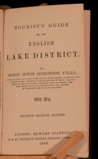 1892 Tourists Guide to The English Lake District with Map