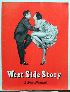 1950s West Side Story Broadway Program Jerome Robbins