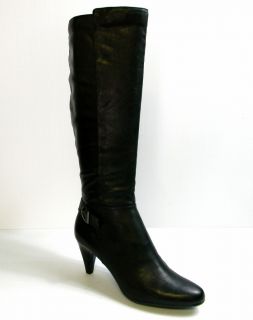 F805 Alfani Jeanna Black Knee High Boots Sz 5 M 
