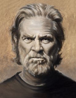 Jeff Bridges The Dude Big Lebowski Painting Fine Art Paper Giclee
