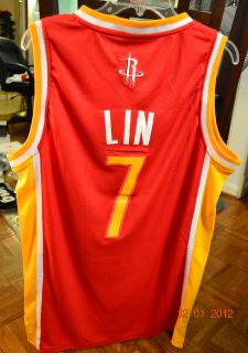 Jeremy Lin NBA Houston Rockets Jersey Retro Throwback Alternative Red