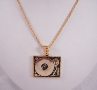 Han Cholo Brass Turntable Pendant Gold Necklace 24