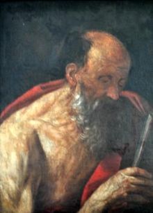 16th century un signed painting of st jerome in private collection