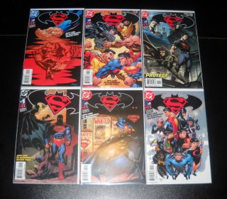 Superman Batman 1 Variant 2 3 4 5 7 DC 2003 Jeph Loeb 6 Books