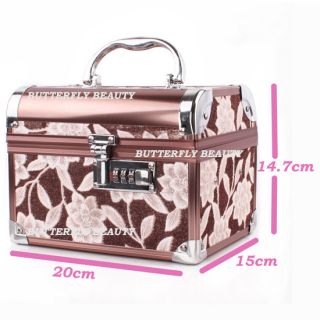  Artist Cosmetic Train Case Bag Box Set Code Lock Aluminum W078