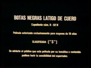 RARE 1983 Jesus Franco Botas Negras Latigo de Cuero