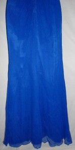 Jill Stuart Dress Gown Blue NWT SZ 0 NWT SILK Ruffle