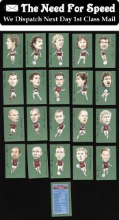 West Ham United Footballers Club Print Trade Cards