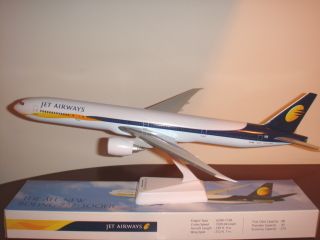 200 Jet Airways Boeing B777 300ER Airplane Model