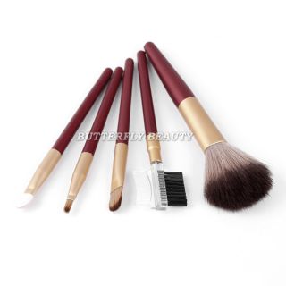 Pro 5pcs Makeup Brush Set Powder Blush Eyeshadow Eyelash Cosmetic Tool