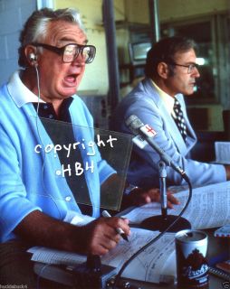 Harry Caray Jim Piersall in Action White Sox 5 C HOF