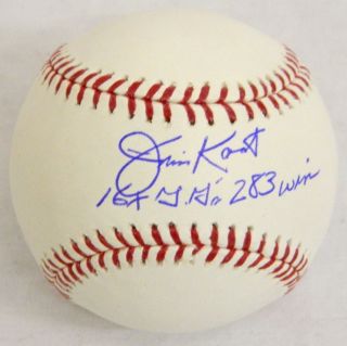 Twins Jim Kaat Signed Official MLB Baseball w 16x GG 283 Wins Schwartz