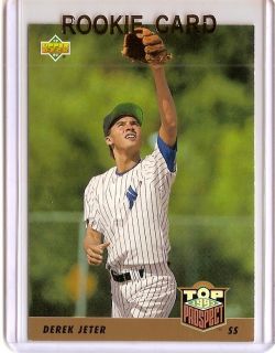 1993 Upper Deck Baseball Derek Jeter Rookie RC Card NY Yankees