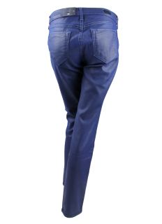 Bleulab Womens Alumina Coated Blue Reversible Curve Legging Jeans 28 $