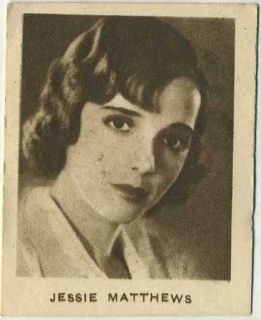 JESSIE MATTHEWS Vintage 1933 ALLENS FILM STARS Trading Card #5   Movie