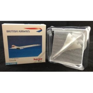  Herpa Wings Airliner Model British Airways Concorde Jet Plane