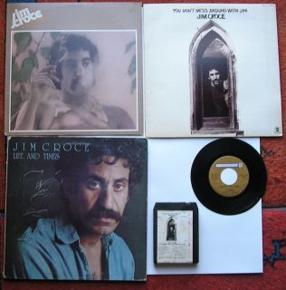 Jim Croce 5 PC LPs 8 Track 45rpm Bad Bad Leroy 1972