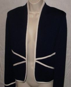 St John Collection by Marie Gray Open Front Jacket Size 2