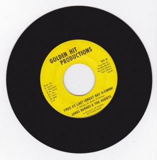 Hear R B Northern Soul Popcorn 45 James Barnes Free at Last Golden Hit